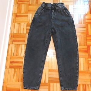 Zara paper bag waist jeans size 0